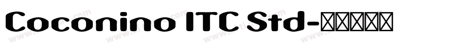 Coconino ITC Std字体转换